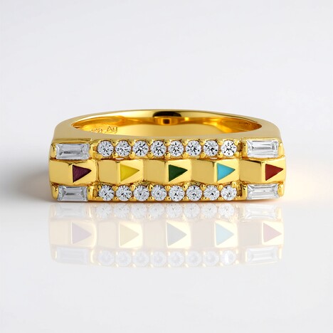 Anello in argento con Zircone (SAELOCANA)
