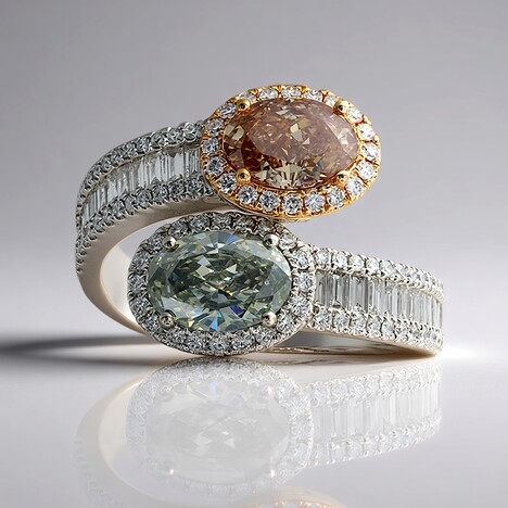 Anello in oro con Diamante Fancy SI2 (CIRARI)