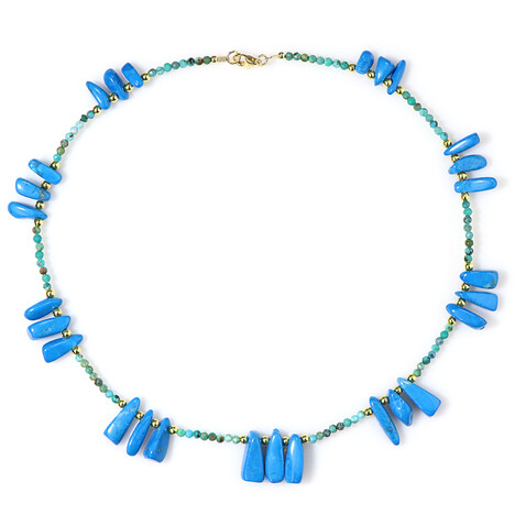 Edelstein-Silberhalskette (Riya)