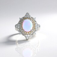 Welo-Opal-Silberring (Dallas Prince Designs)