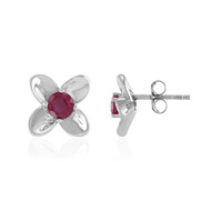 Pendientes en plata con Rubí de Madagascar