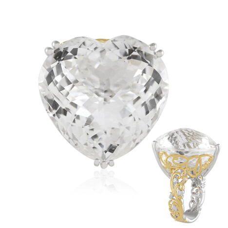 Anillo en plata con Cuarzo blanco (Gems en Vogue)