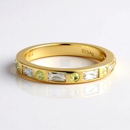 Bague en argent et Topaze bleu ciel