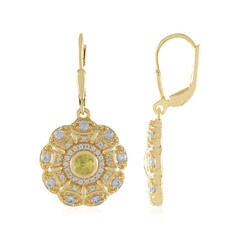 Boucles d'oreilles en argent et Sphène