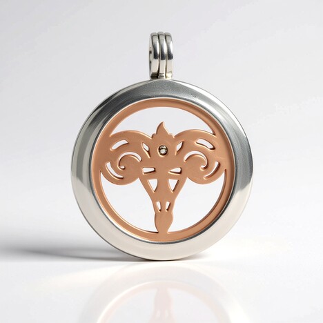 Ciondolo in argento con Topazio Bianco (Ariete)