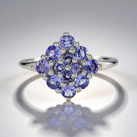 Bague en argent et Tanzanite