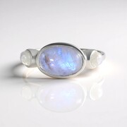 Blue Moonstone Silver Ring (KM by Juwelo)