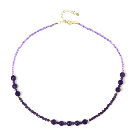 Collar en plata con Amatista de Zambia