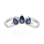 Anillo en oro con Zafiro azul Ceylon (CIRARI)