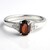 Anello in argento con Zircone Cioccolato