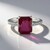 Anello in argento con Rubino del Madagascar