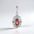 Pendentif en argent et Tourmaline rose du Nigéria