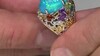 Zilveren ring met een Blauwe Ethiopische Opaal (Gems en Vogue)