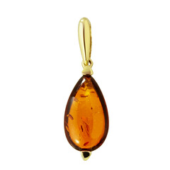 Ciondolo in oro con Ambra Baltica