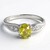 Anello placcato in platino con Tormalina Cuprian