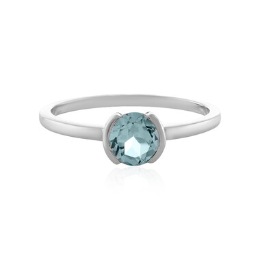 Anello in argento con Topazio Blu Cielo