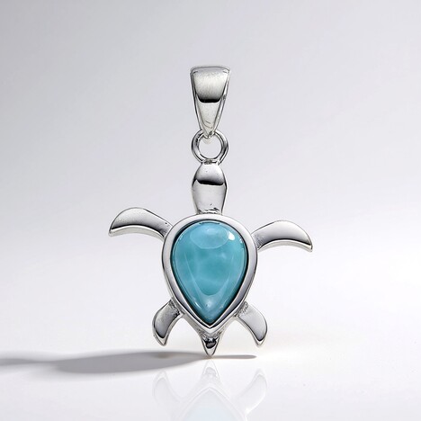 Ciondolo in argento con Larimar