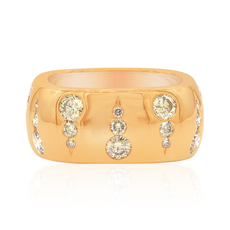 Anillo en oro con Diamante rosa de Francia de Argyle SI1 (Annette)