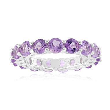Anillo en plata con Amatista