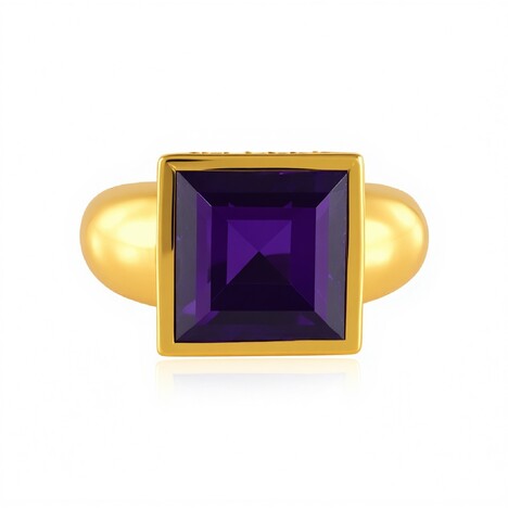 Anello in argento con Ametista Zambiana (de Melo Essence)