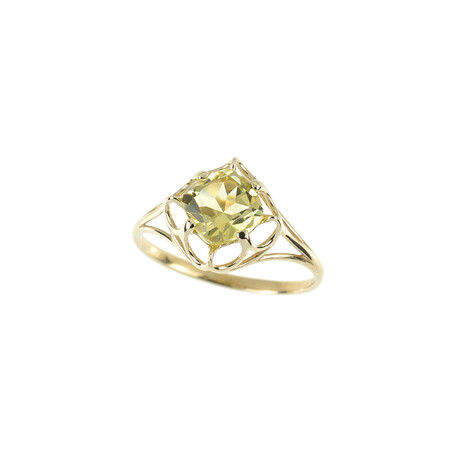 Bague en or et Quartz de l'Ouro Verde (dagen)