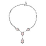 Collar en plata con Ópalo rosa (Desert Chic)