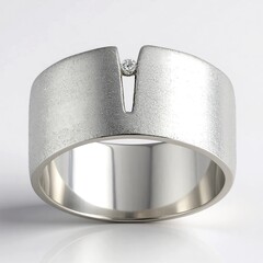 Anello in argento con Diamante SI1 (G)