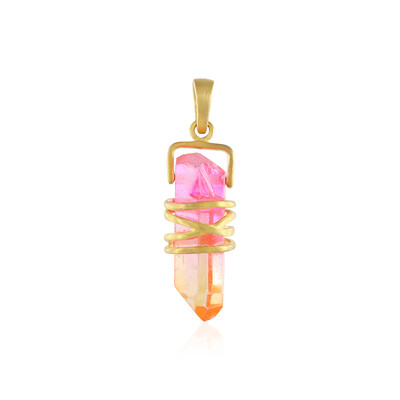 Pendentif en argent et Quartz multicolore (MONOSONO COLLECTION)
