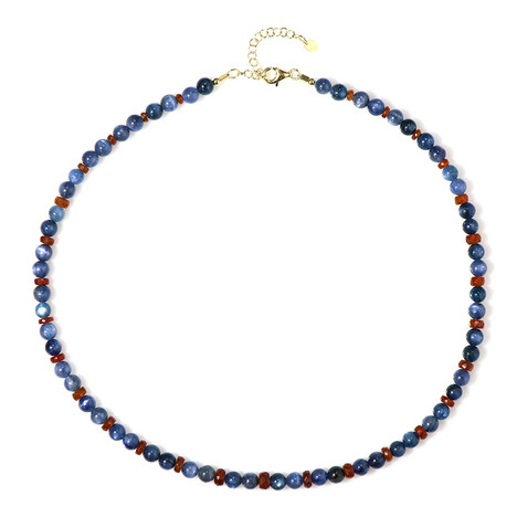 Edelstein-Silberhalskette