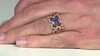 Gouden ring met een tanzaniet (SUHANA)