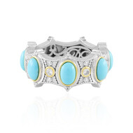 Bague en argent et Turquoise Sleeping Beauty (Dallas Prince Designs)