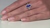 Gouden ring met een AAA tanzaniet (CIRARI)