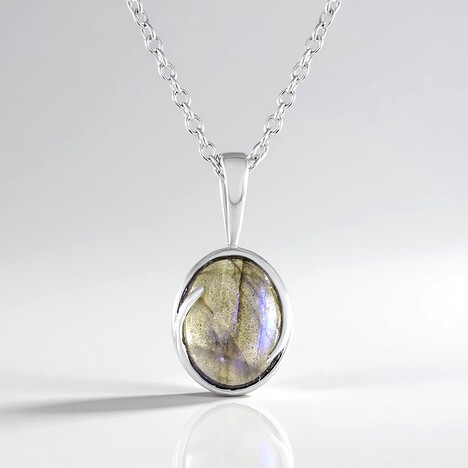 Collana in argento con Labradorite