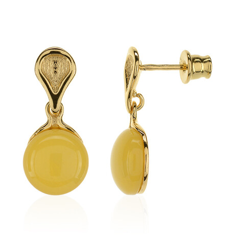 Baltischer Bernstein-Silberohrringe (dagen)