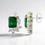 Orecchini in argento con Smeraldo Zambia (Gems en Vogue)