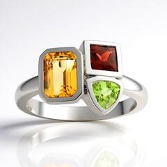 Anello in argento con Citrino (Pallanova)