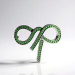 Ciondolo in argento con Tsavorite della Tanzania (MONOSONO COLLECTION)