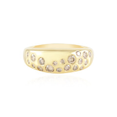 Bague en argent et Diamant champagne I2