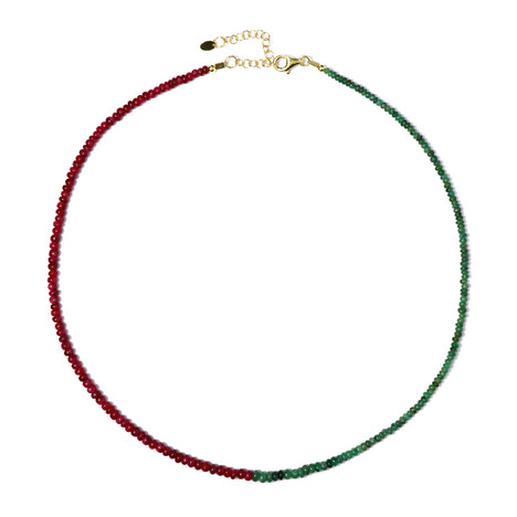 Collana in argento con Rubino del Madagascar