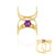 Sibirischer Amethyst-Silberring (de Melo Essence)
