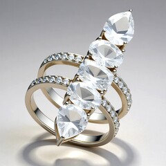 Anello in argento con Danburite
