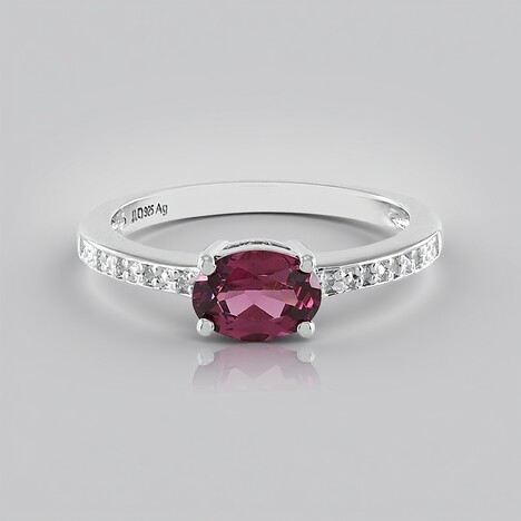 Anello in argento con Granato Malawi