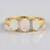 Anello placcato in oro con Opale di Welo
