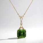 Collana in oro con Peridoto con Ludwigite (de Melo)