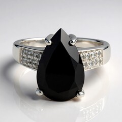 Anello in argento con Spinello Nero