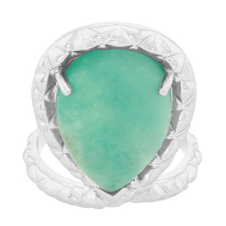 Amazonite Silver Ring