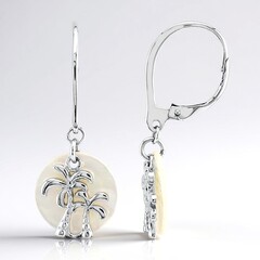 Orecchini in argento con Madreperla