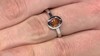 Bague en argent et Zircon mandarine