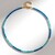 Collana in argento con Apatite Blu Neon