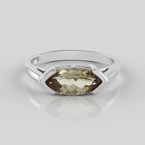 Anello in argento con Tanzanite Gialla (non riscaldata)